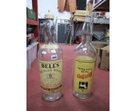 Bell's Old Scotch Whisky 8 Pints Bottle, White Horse Fine Old Scotch Whisky 4.5 litre bottle. (2).