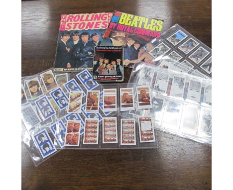 The Beatles Warus Cards, Sgt Pepper card anniversary display 76cmm high. Beatles and Rolling Stones publications.&nbsp;