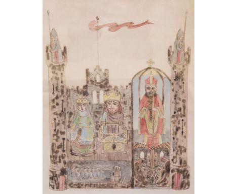 Anne MacRae MacLeod (b.1955) 'And the way it was, Unique' Drypoint etching, coloured, framed