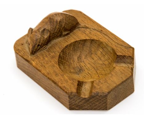 Robert Mouseman Thompson of Kilburn, an Arts and Crafts carved oak ashray