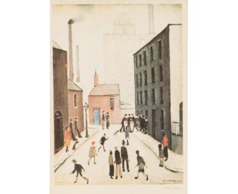 Laurence Stephen Lowry RA (1887-1976), Industrial Scene, 1953, colour print, Venture Prints Limited 1974, signed in pencil L 