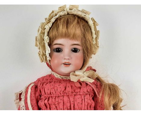 Antique Bisque Doll Original Costume, 8 3/4 IN, Antique German Bisque Doll