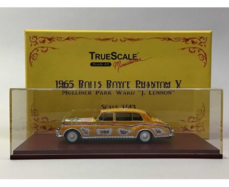 TRUESCALE MINIATURES 1:43 SCALE MODEL 1965 Rolls Royce Phantom V Mulliner Park Ward "J. Lennon", boxed