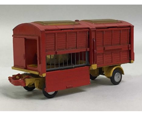 DINKY, CORGI AND MATCHBOX TOYS including a Dinky Supertoys Express Horsebox, Corgi circus animal cage and other primarily far