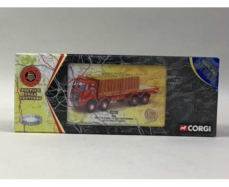 CORGI SEVEN BRITISH ROAD SERVICES MODELS 11803, CC11602, 09803 (x2), 26402 (x2) and 22201, also Classics 25001, boxed