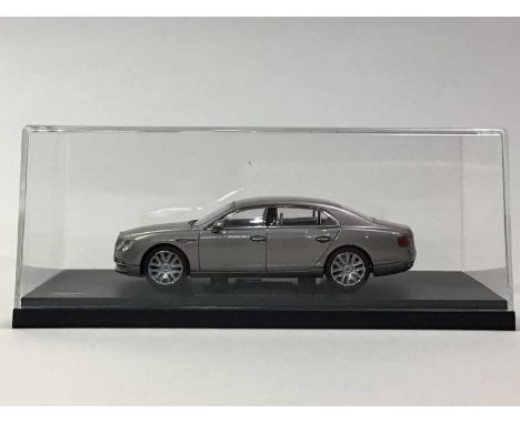 KYOSHO THREE 1:43 SCALE BENTLEY MODELS comprising Flying Spur W12 (x2) and Mulsanne Speed Spectre, boxed