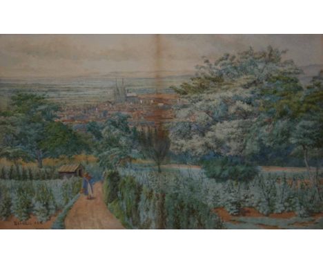 HAMILTON MAXWELL, RSW, SIGNED LOWER LEFT, WATERCOLOUR, Inscribed  Clermont Ferrand , 15" x 22" ; together with one further Wa