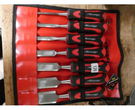 A professional quality wood chisel set 