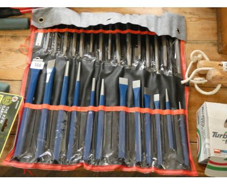 A 28 piece punch and chisel set 