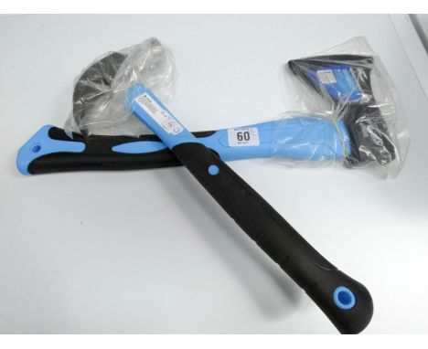 A new axe with fibre glass shaft and a new claw hammer with fibre glass shaft 