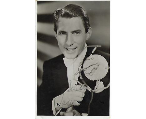 Jack Jackson signed 6 x 4 inch b/w portrait photo White border has small light brown marks at top left and bottom right corne