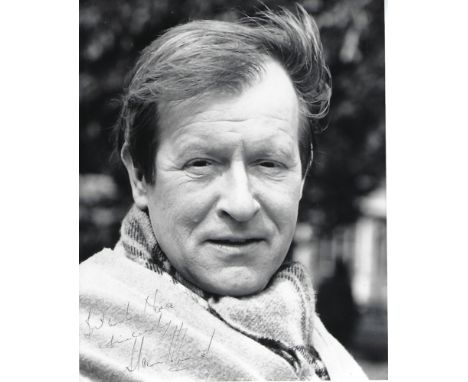Alan Howard Signed photo black and white 10 x 8 inch. Inscribed Best wishes, sincerely. Condition report out of 10, 5. Black 