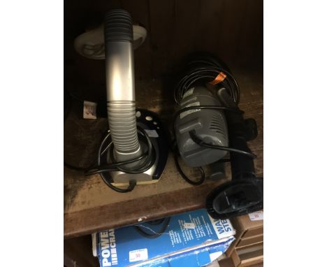 TABLE LAMP AND HAND HELD SMALL VAX VACUUM CLEANER