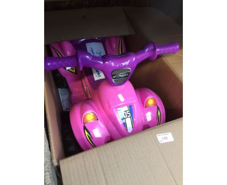 PINK ELECTRIC TOY RIDE ON CAR