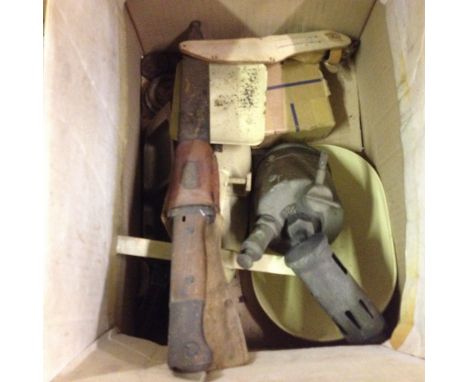 BOX WITH BLOW LAMP ETC.    