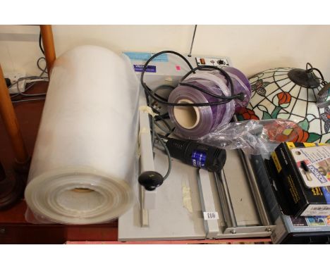R &amp; S Corp Shrink Wrap machine with supplies 