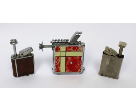 Three c1930s atomisers (3). CONDITION REPORT None of the mechanisms appear to be working. Largest example has several areas o