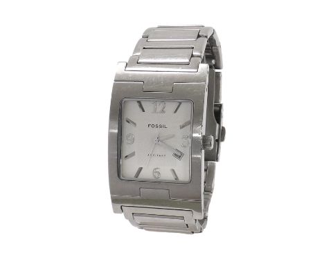 Fossil Arkitekt stainless steel gentleman's bracelet watch, ref. FS.2890, quartz, 28mm (EYRGH4)  .  Condition Report:  .  Mov