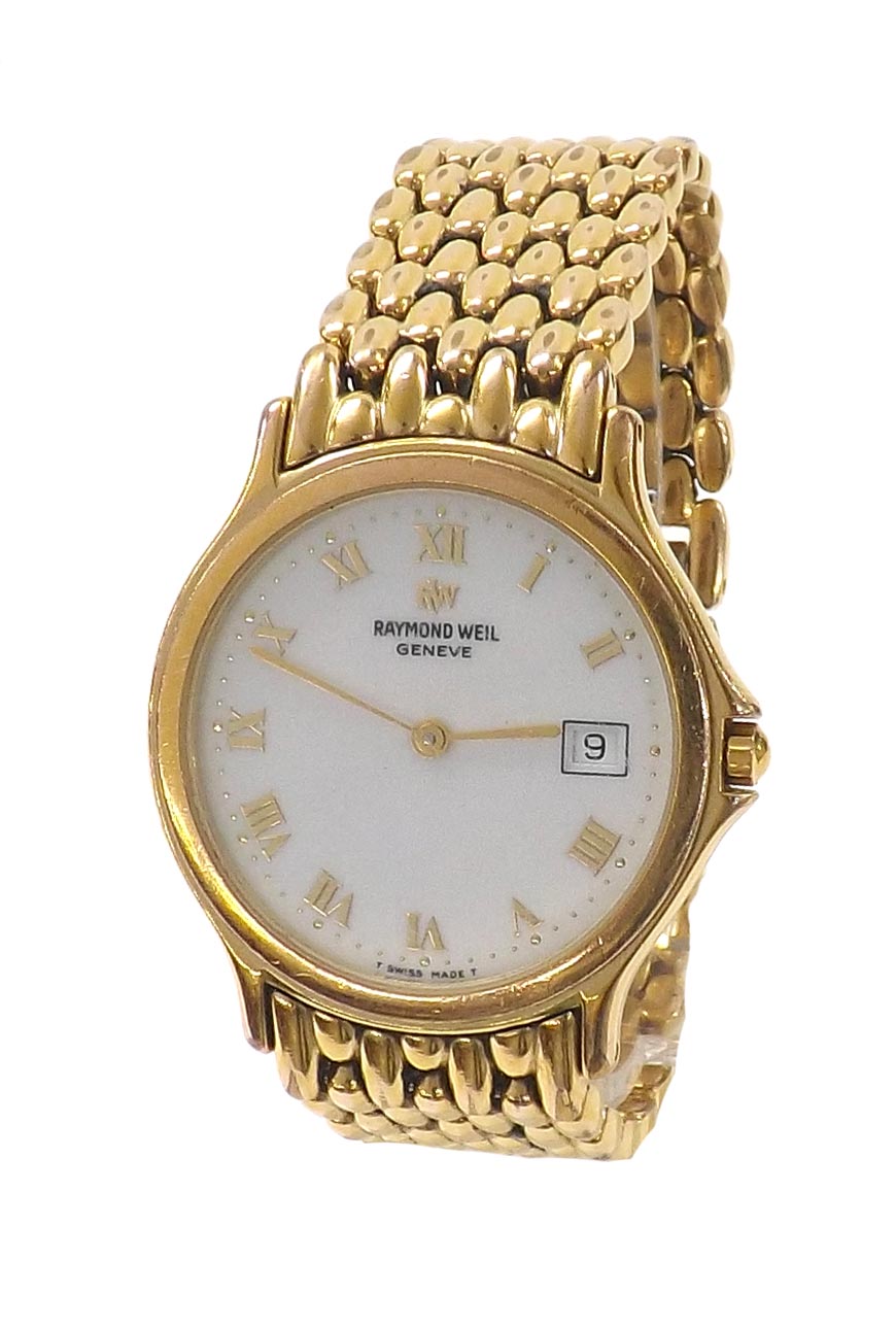 Raymond Weil Chorus gold plated gentleman's bracelet watch, ref. 5568 ...