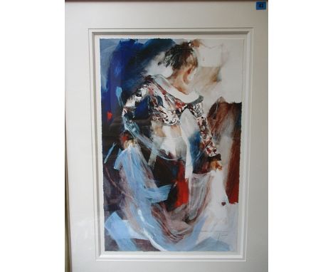 Christine Comyn - a signed, limited edition lithograph entitled Bolero, numbered 42/100, 42 x 32, framed