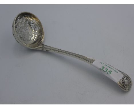 Regency silver Kings pattern sifter ladle by R Peppin London 1819