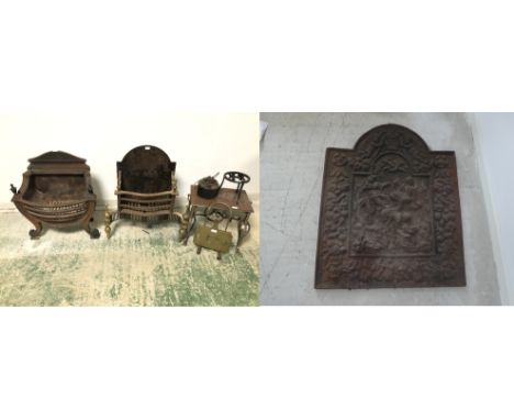 Two fire grates and accessories, some iteams are heavy&nbsp;(successful purchaser, please contact the office to arrange appro