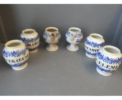 Spode & Copeland jars, with black italics (see photos for labels) with interesting provenance; Corbyn, Stacey & Company was a