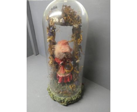 Early C20th French automaton with glass dome 