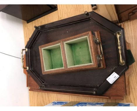 Butler trays; together with a decanter stand