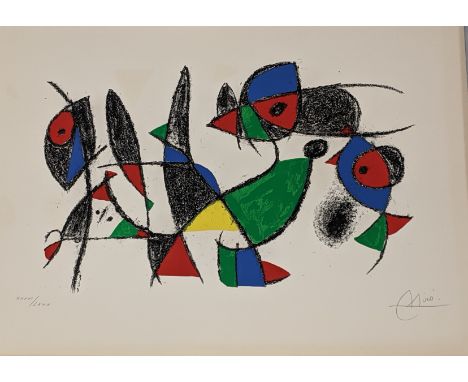 Joan Miro (Spanish, 1893-1983), Lithographs II: one plate (M.1045), lithograph, 1975, signed in pencil, numbered XXVI/LXXX, o