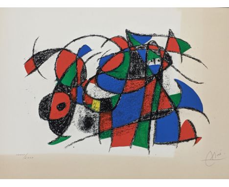 Joan Miro (Spanish, 1893-1983), Lithographs II: one plate, lithograph, 1975, signed in pencil, numbered XXXVI/LXXX, on Arches