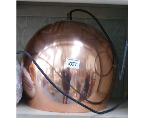Copper Effect Pendant Ceiling Light Shade: diameter 26cm(please refer to conditions on lot 599) 