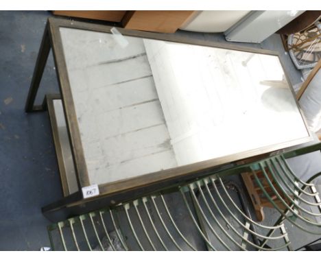 Antique Gilded Mirror Topped Coffee table:(please refer to conditions on lot 599) 