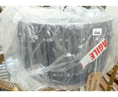 Grey Silk & Diamante Light Shade:(please refer to conditions on lot 599) 