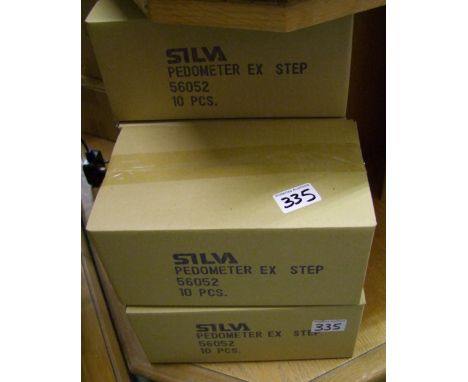 A quantity of Silva pedometer ex step : 10 in a box , 5 boxes 