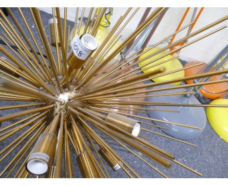 Sputnik Type Large Ceiling Light:(please refer to conditions on lot 599) 