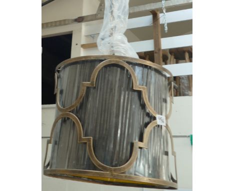 Black and Gold Effect Ceiling Lamp:(please refer to conditions on lot 599) 