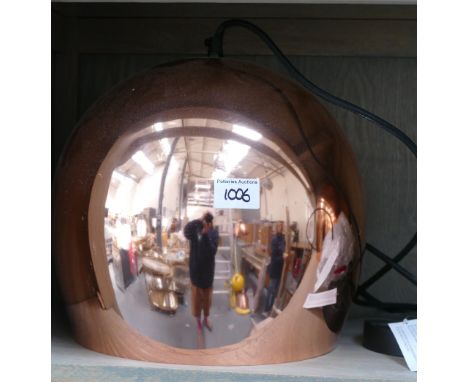 Copper Effect Pendant Ceiling Light Shade: diameter 26cm(please refer to conditions on lot 599) 