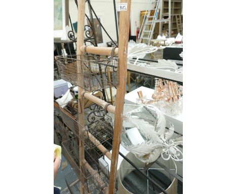 Wrought Iron Garden Shelving & ladder type display unit:(please refer to conditions on lot 599) 