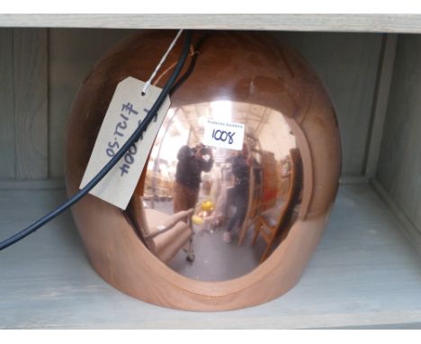 Copper Effect Pendant Ceiling Light Shade: diameter 26cm(please refer to conditions on lot 599) 