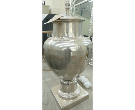 Very Large Chrome Table Lamp Base: Height 68cm(please refer to conditions on lot 599) 