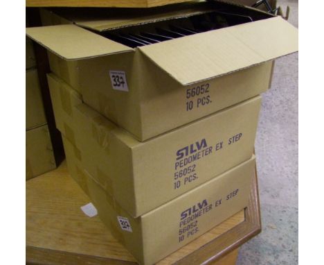 A quantity of Silva pedometer ex step : 10 in a box , 6 boxes 