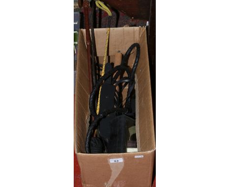 A box of film props.