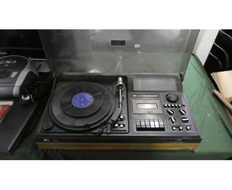 A Vintage Pye Stereo Music Centre, 62cm Wide 