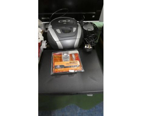 A Dell Smart PC100N Together with Compact Disk Player and Ethernet Adapter 