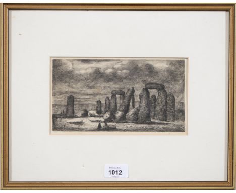 David Charles Read (1790-1851) - Stonehenge, s.l. [Salisbury?], s.n., n.d. [1838], etching, 18 x 21.5cm Unexamined out of fra