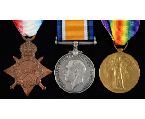WWI, single and pair, 1914-15 Star, M2-078379 Pte W R Forshew ASC and British War Medal and Victory Medal 72559 Gnr E Asquith