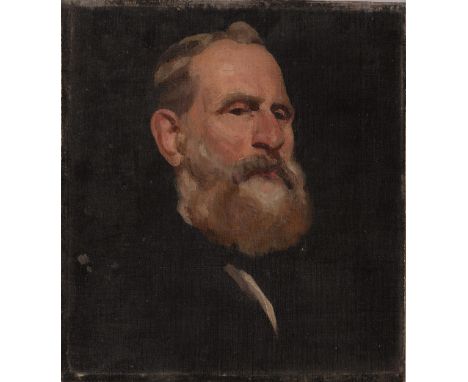 Sir William Nicholson RP (1872-1949) -&nbsp; Study for Portrait, possibly Colonel Sir Robert Williams, Bt&nbsp; head and shou
