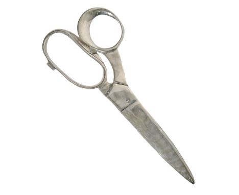 A&nbsp;novelty over-sized pair of shop display steel scissors, second half 20th c, 95cm l Good condition, some pitting and li