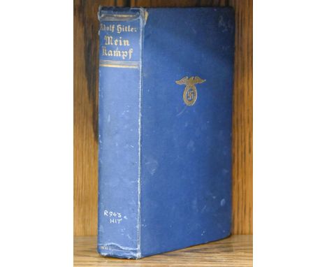 Third Reich &amp; the Nazi Party. Hitler (Adolf), Mein Kampf, Unexpurgated Edition, two volumes in one as issued, London: Hur